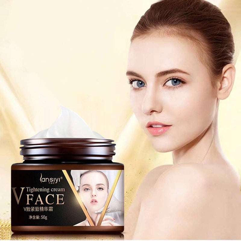 woobles Firming Lifting Face Cream Moisturizing Skin Anti-aging Anti Ageing Fat Burning Shaping V Firming Slimming Tighten Tightening Facial Small V Face, Moisturizing Moisturizer Nourishing Women - Image 4