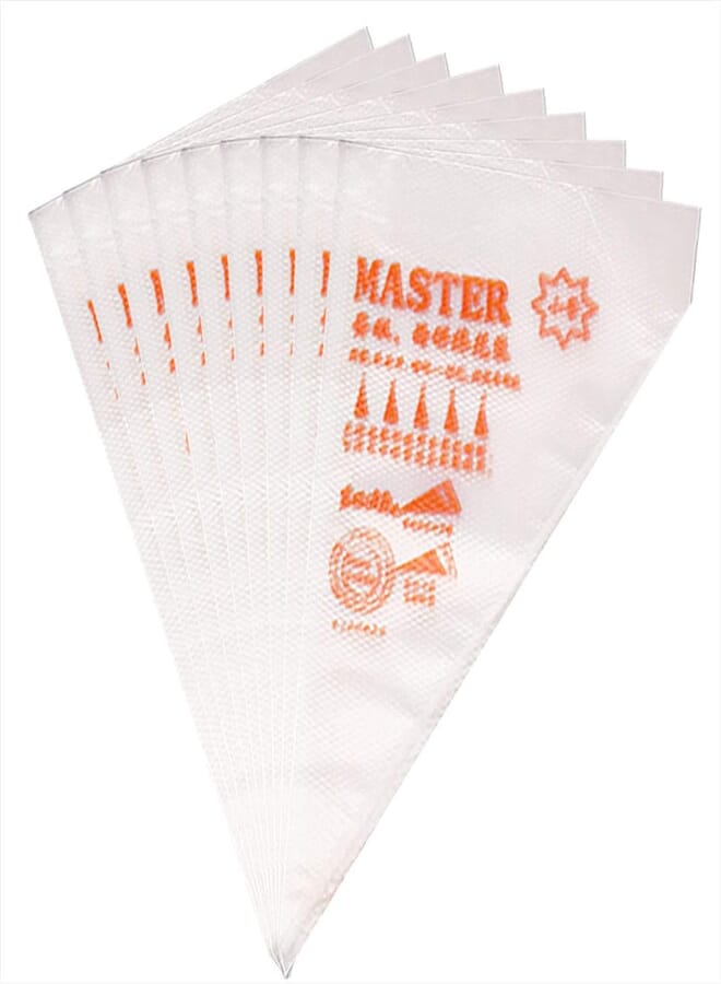 Generic Langfon large thickened 100pcs disposable tipless piping bags and bag royal icing pastry bags for cookies decorating cupcake