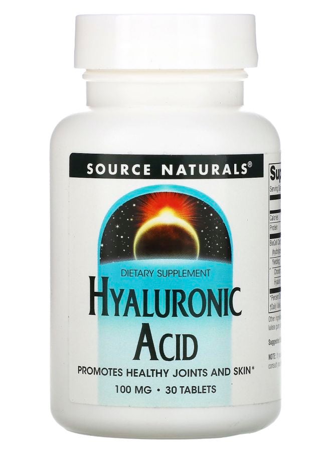 Hyaluronic Acid 100 mg 30 Tablets