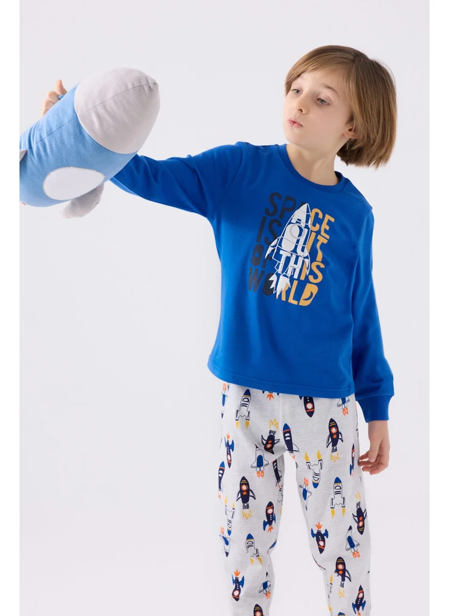 روليبولي Boy Blue Long Sleeve Pajama Set