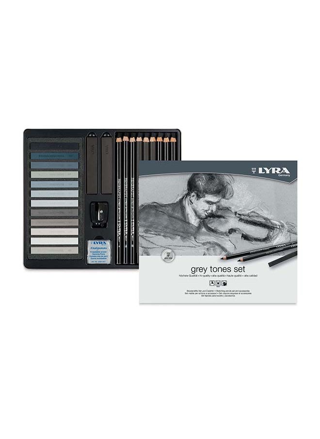 Lyra GREY TONES SET OF 25 PCS 