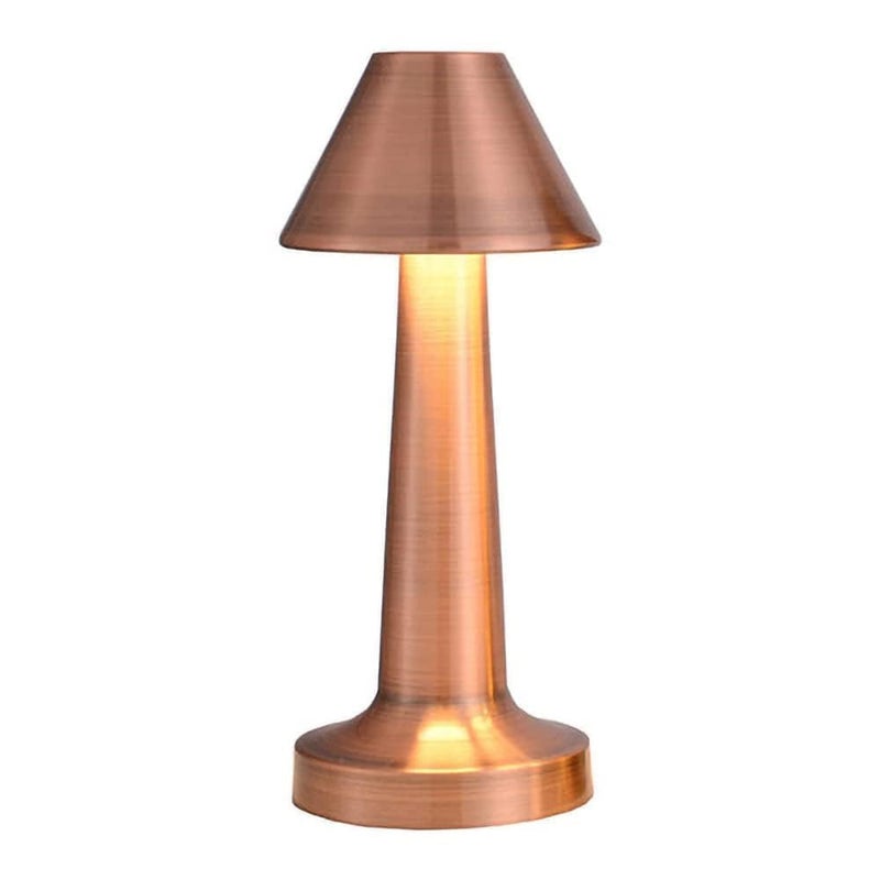 YORWAN Portable LED Table Lamp3 Color Touch Sensor Rechargeable and Dimmable Wireless Desk Lamp for Coffee Tables Restaurants3Levels Brightness Room Decor Table Lamp Rose Gold - Image 1