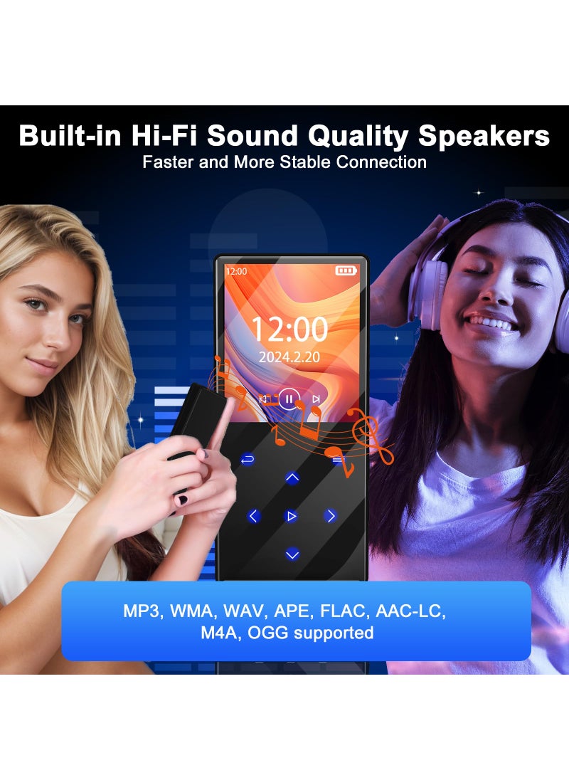 Gueray Gueray 128GB MP3 Player Bluetooth HiFi Sound MP3 Players with Speakers Support FM Radio Voice Recorder TF Card Digital Music Player  - Image 4