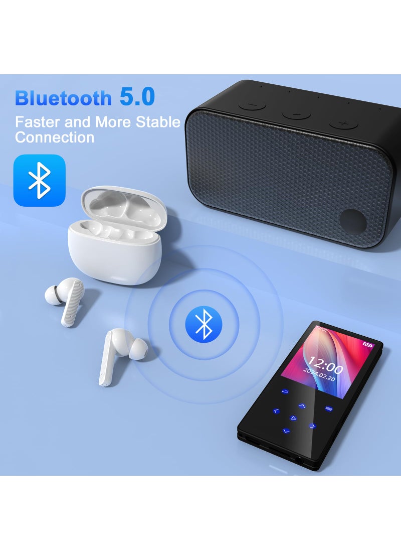 Gueray Gueray 128GB MP3 Player Bluetooth HiFi Sound MP3 Players with Speakers Support FM Radio Voice Recorder TF Card Digital Music Player  - Image 3