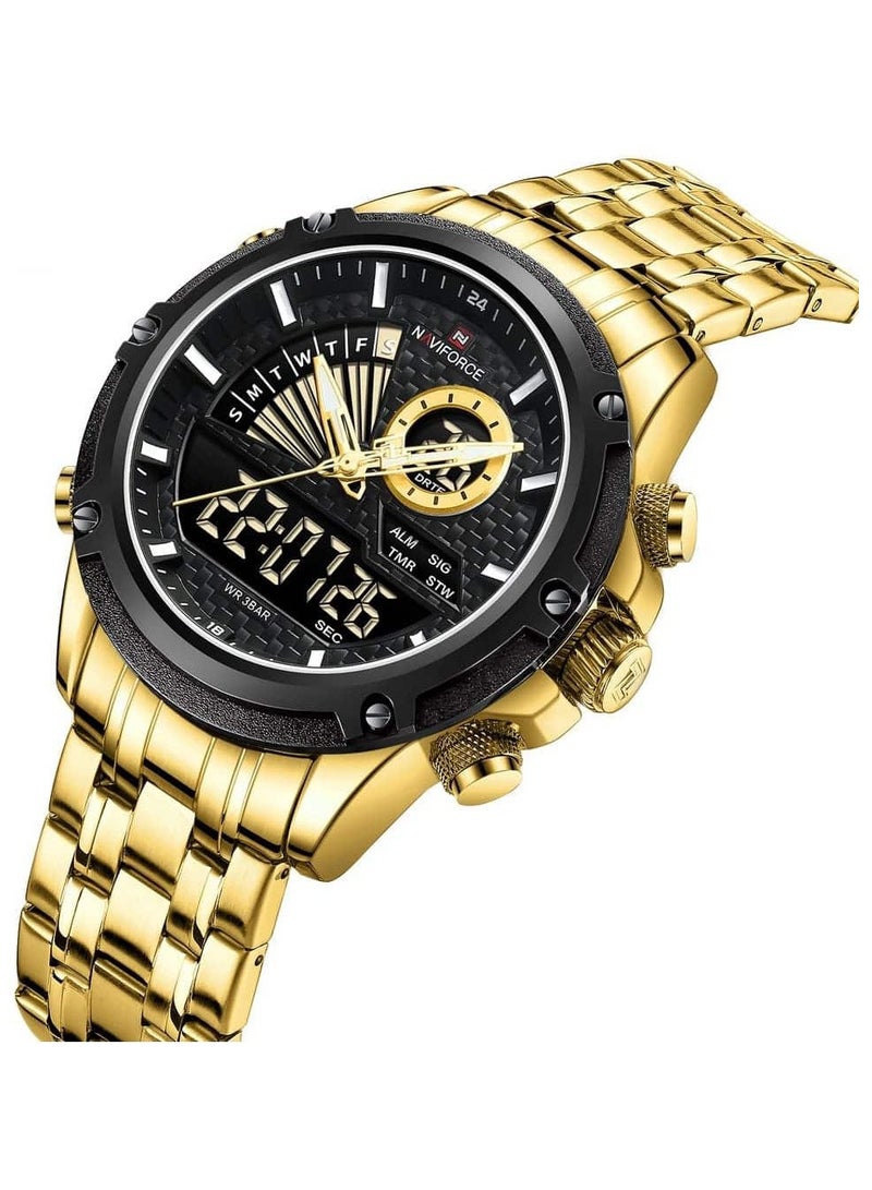 Naviforce Watch For Men NF9205-G-B