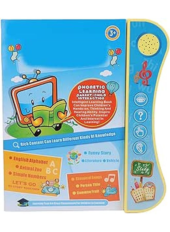 Interactive Educational Sound Book for Kids Safe Plastic Learning Tool 10.24x8.66in - Image 1