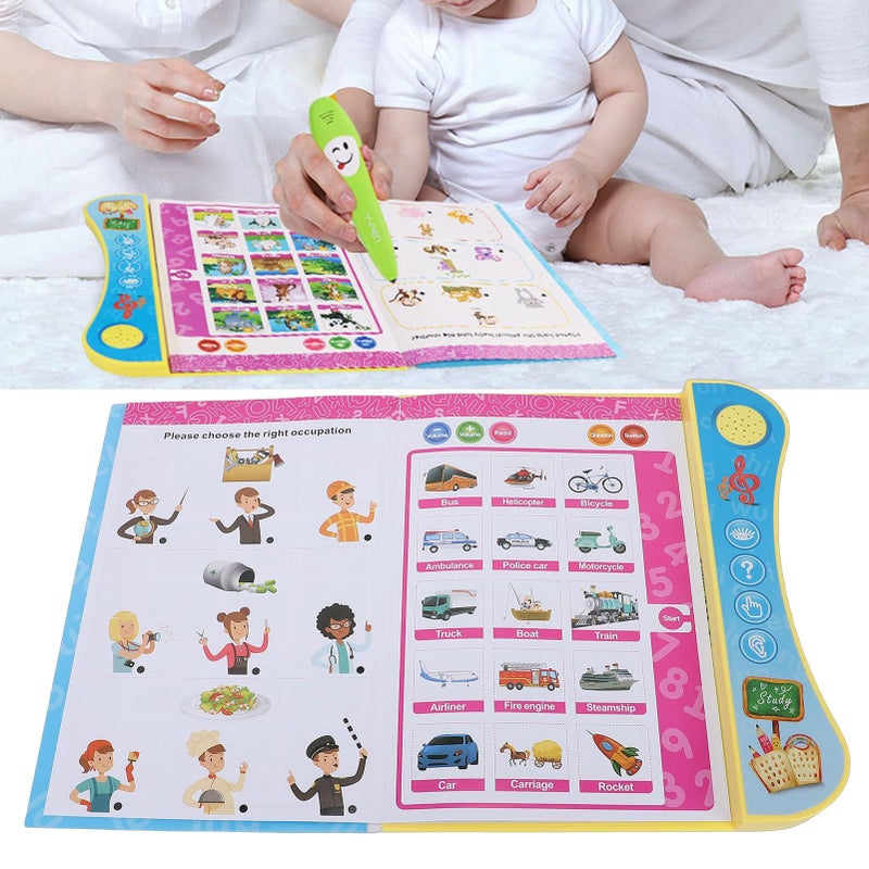 Interactive Educational Sound Book for Kids Safe Plastic Learning Tool 10.24x8.66in - Image 5