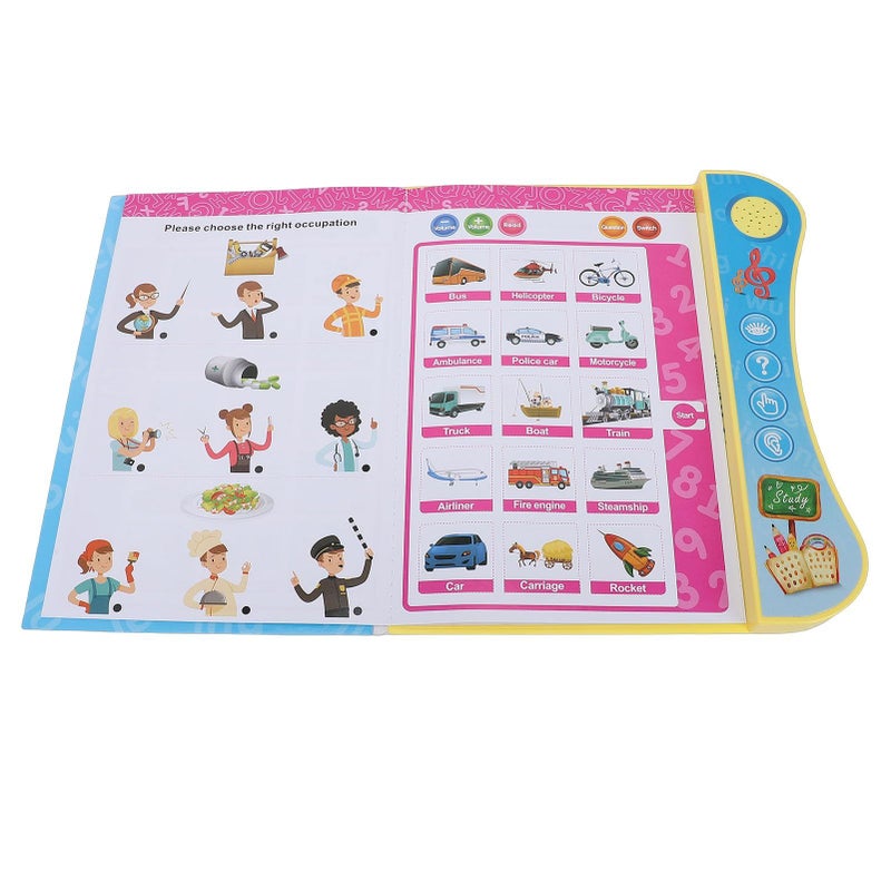Interactive Educational Sound Book for Kids Safe Plastic Learning Tool 10.24x8.66in - Image 4