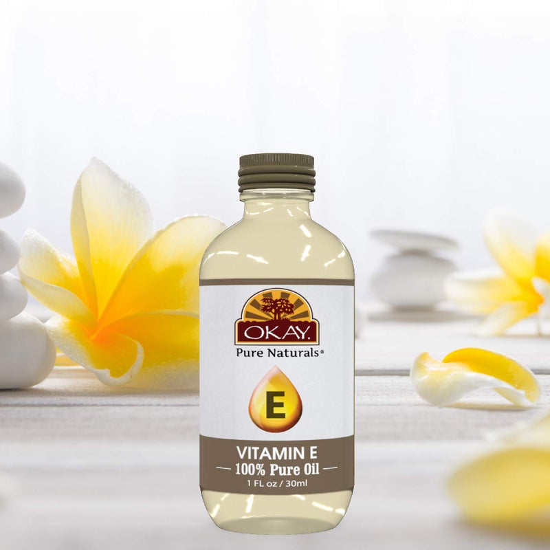 Okay Vitamin E Oil For All Hair Textures & Skin Types, All Natural, 1 Fl Oz - Image 4