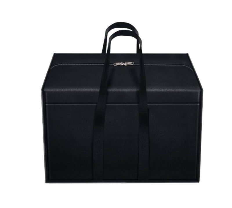 Lify Heavy Duty Extra Large Moving Bags - Strong Handles & Zippers, Storage Totes For Space Saving, Fold Flat, Alternative to Moving Box- 86 Liters Capacity (Black, 1- Pack) - Image 1