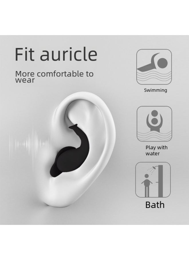 Generic - [Arrival] Soundproof Earplugs Anti-noise Sleep Earplugs Anti-water Silicone Earplugs Swimming Earplugs Factory-Color:Transparent Small Square Box (earplug Color Remarks) - Image 1