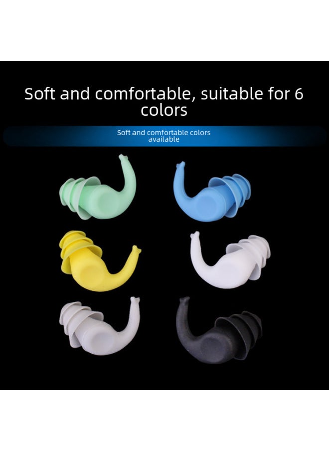 Generic - [Arrival] Soundproof Earplugs Anti-noise Sleep Earplugs Anti-water Silicone Earplugs Swimming Earplugs Factory-Color:Transparent Small Square Box (earplug Color Remarks) - Image 1