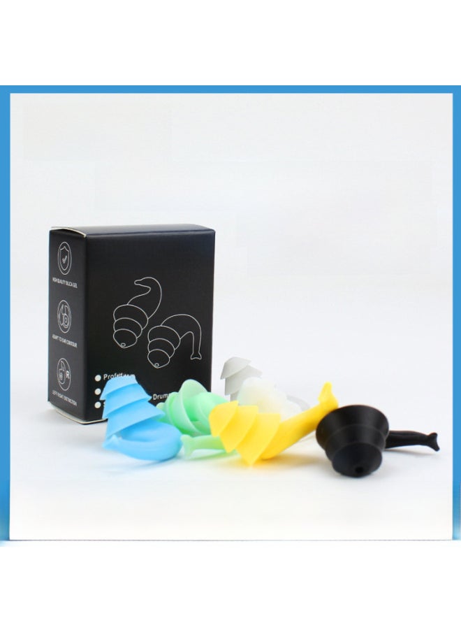 Generic - [Arrival] Soundproof Earplugs Anti-noise Sleep Earplugs Anti-water Silicone Earplugs Swimming Earplugs Factory-Color:Transparent Small Square Box (earplug Color Remarks) - Image 1