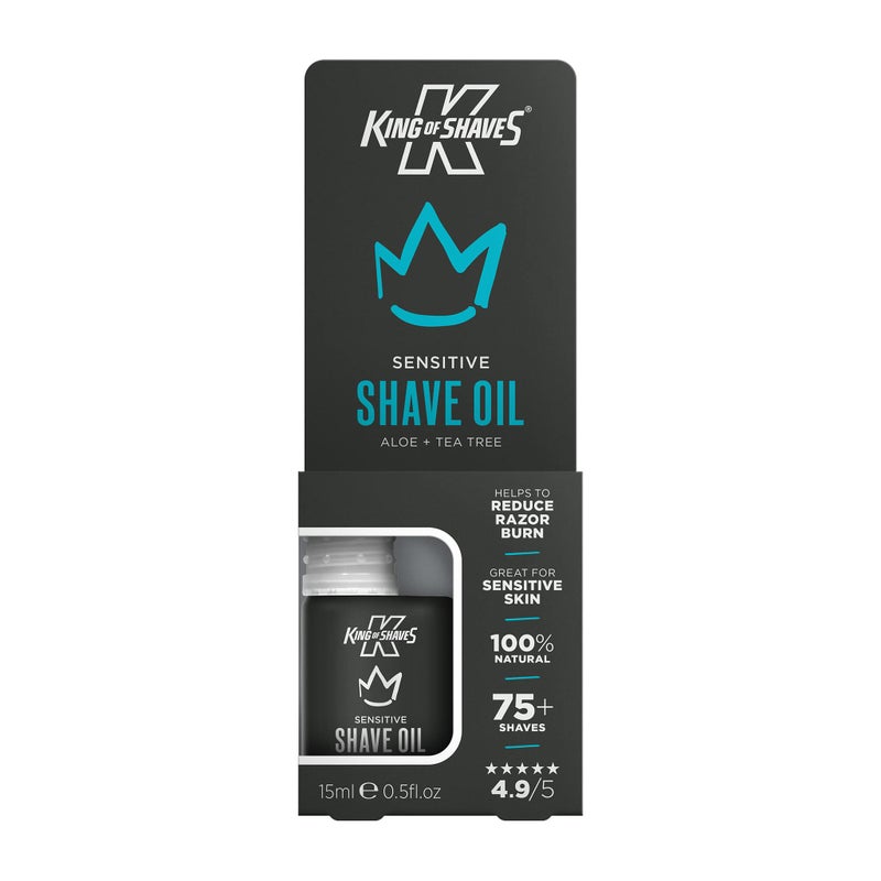 King Of Shaves Sensitive Shaving Oil, Shaving Oil For For Men, Packaging May Vary, 0.51 fl oz - Image 3