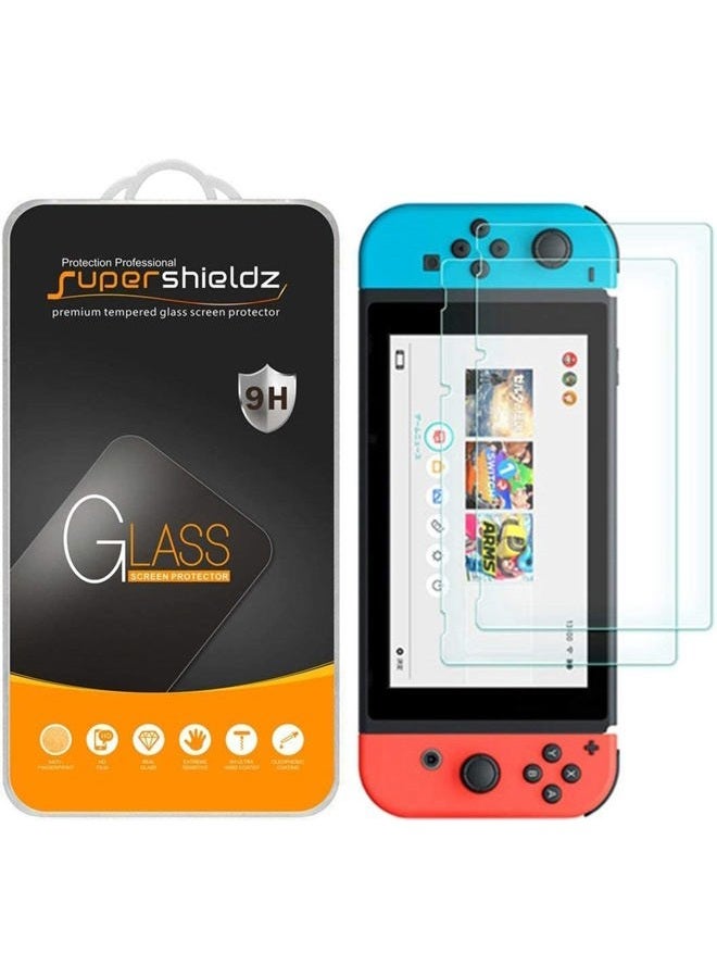 Supershieldz (2 Pack) Designed for Nintendo Switch Tempered Glass Screen Protector, 0.32mm, Anti Scratch, Bubble Free - Image 1