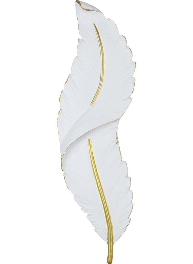 Hummer Modern Style Small White Feather Wall Sconce with Warm Yellow Light - Image 3
