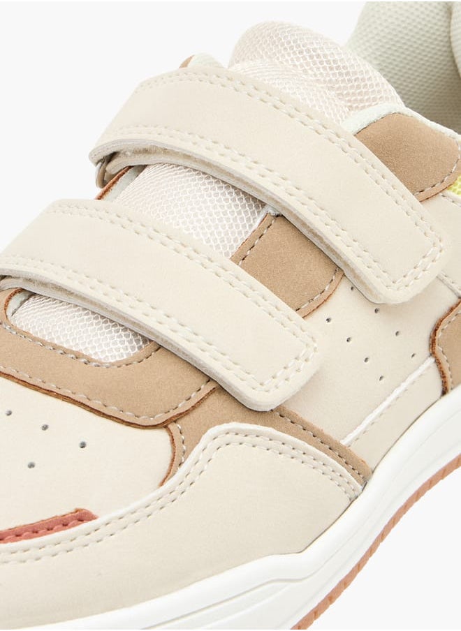 JUNIORS Boys Panelled Sneakers With Hook And Loop Closure  - Image 4
