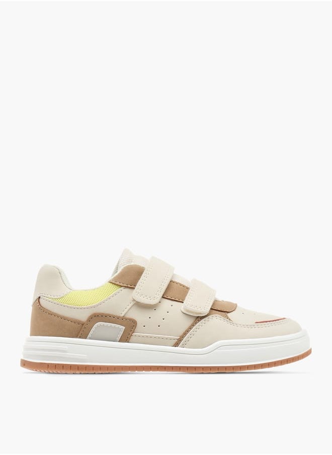 JUNIORS Boys Panelled Sneakers With Hook And Loop Closure  - Image 3