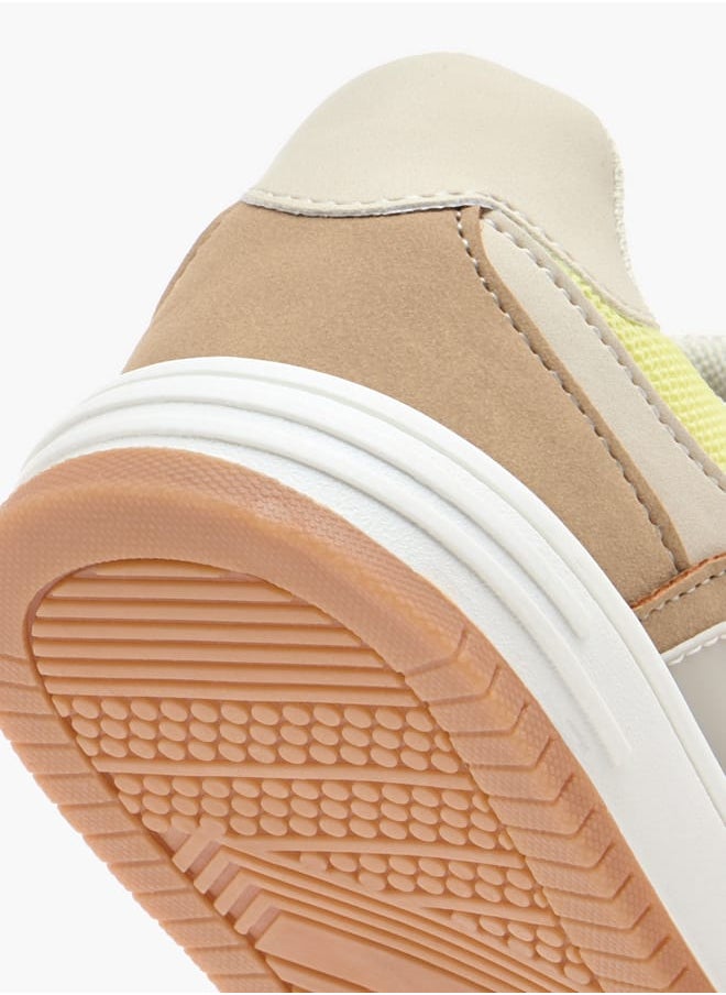 JUNIORS Boys Panelled Sneakers With Hook And Loop Closure  - Image 5