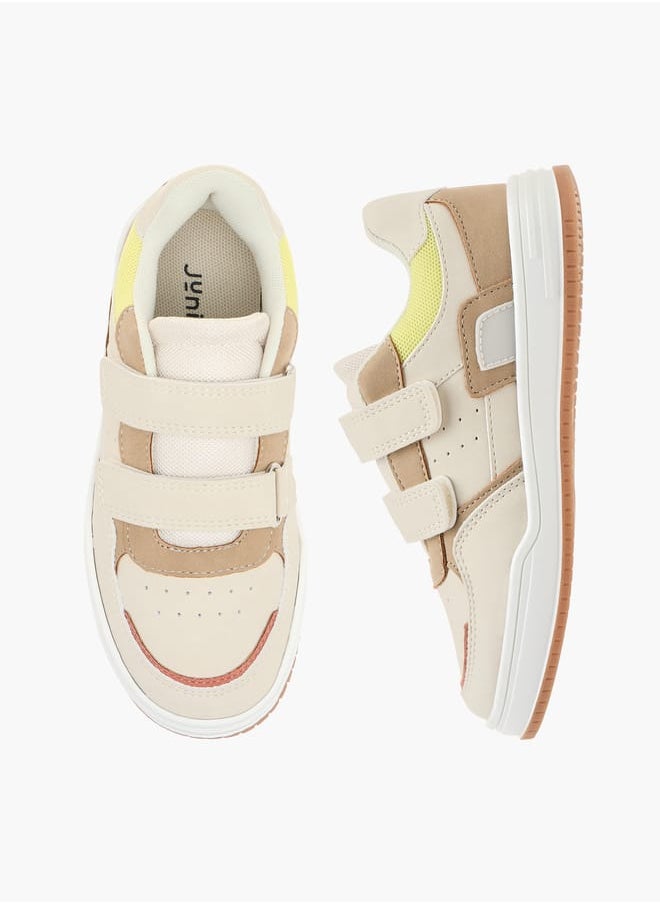 JUNIORS Boys Panelled Sneakers With Hook And Loop Closure  - Image 2