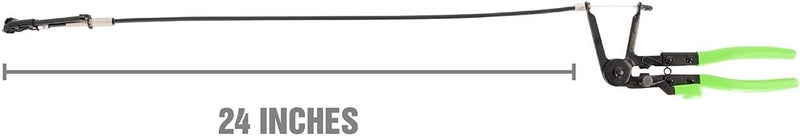 OEMTOOLS 25246 Hose Clamp Pliers, Install and Remove Spring Clamps in Hard-to-Reach Areas, Flexible Hose Pliers Tool for Automotive Radiator and Heater Hoses, Multi Position Lock - Image 3