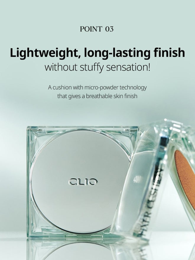 كليو بروفيشنال Kill Cover Mesh Glow Essential Cushion SPF50+, PA++++ 23N - جنجر - Image 3