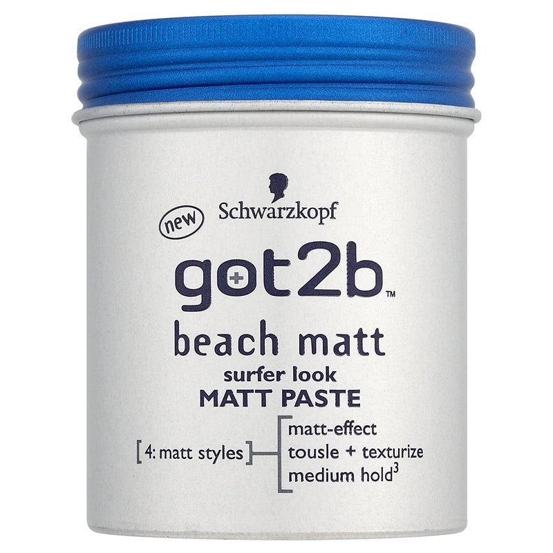 Got2B Beach Styling Paste for Matte Surfer Looks Hair Wax for Men for Scratching Texturing or Taming without Gluing Medium Hold 100 ml Pack of 1