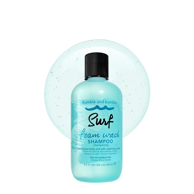 Bumble and bumble. Surf Foam Wash Texturizing Shampoo | Adds Lightweight Seabreezy Texture and Volume | For Fine to Medium Wavy, Straight, 8.5 Fl Oz - Image 1