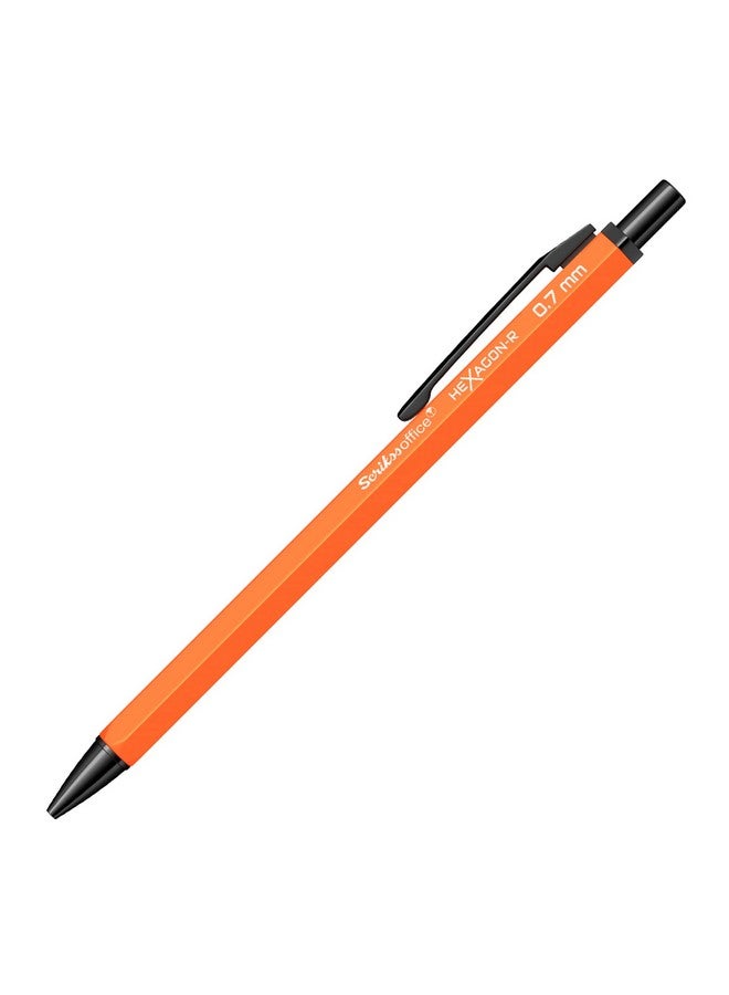 Scrikss 0.7 mm Cute Aesthetic Mechanical Clutch Lead Pen Pencil | for Drafting Sketching Drawing | Orange Penpencil | Hexagon-R - Image 4