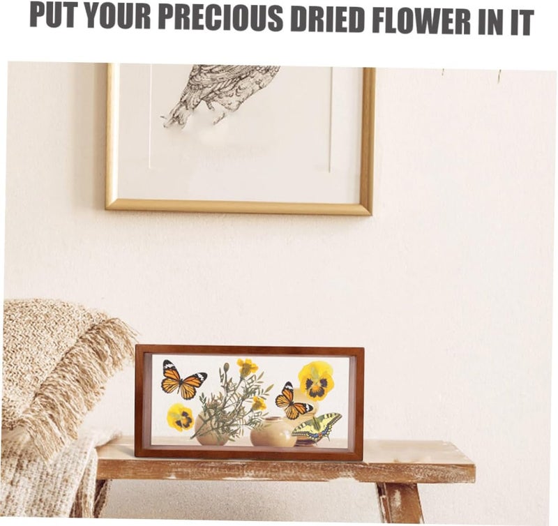 2pcs Dried Flower Shadow Box Frame Display Case for Plant Specimens Unique Home Decor Natural for Desktop Arrangements Creative Idea - Image 5