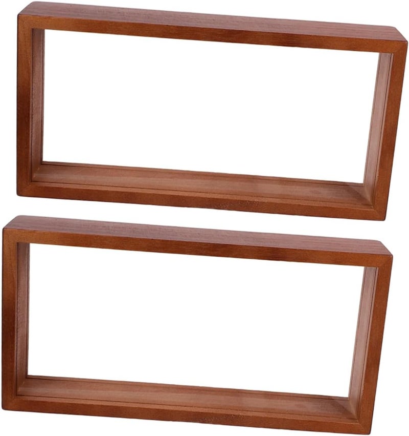 2pcs Dried Flower Shadow Box Frame Display Case for Plant Specimens Unique Home Decor Natural for Desktop Arrangements Creative Idea - Image 1