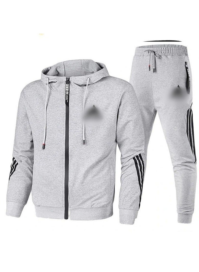 KUYING Men's Loose Sportswear And Sports Pants Two-Piece Set  - Image 1