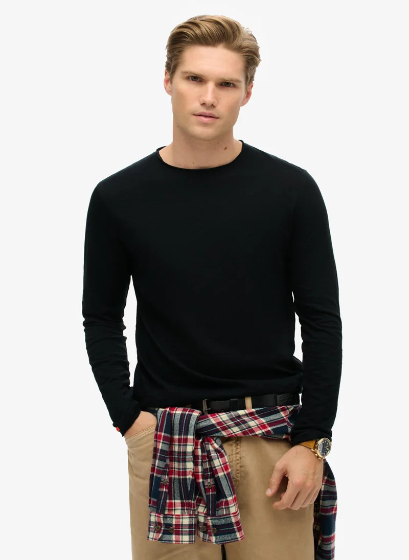 سوبر دراي Raw Edge Slub Ls Top