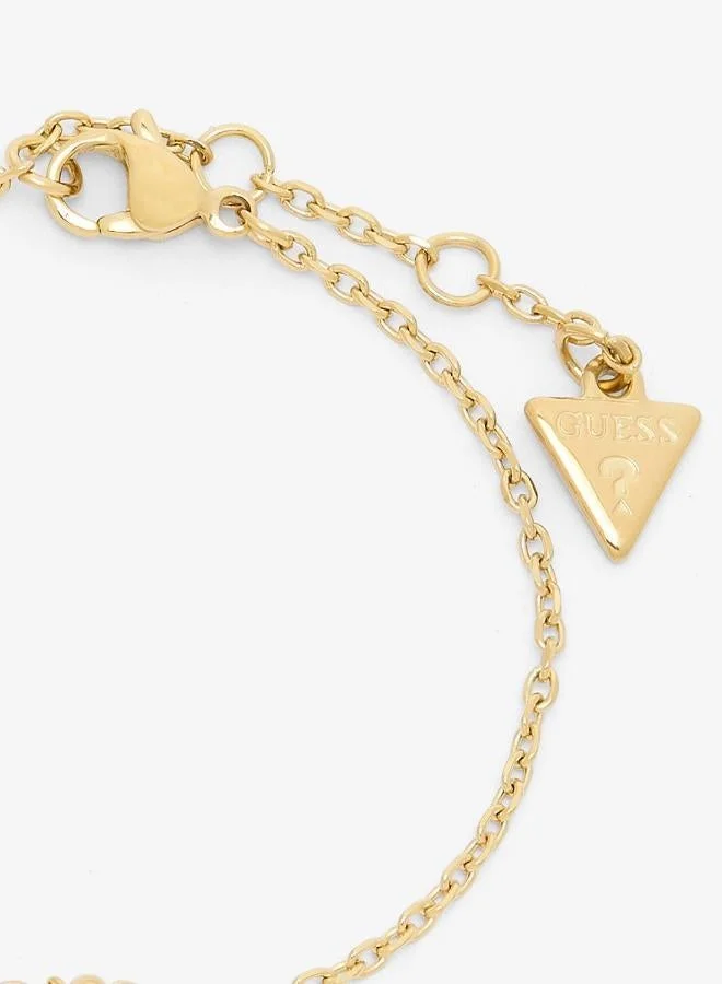 GUESS Heart Charm Chain Bracelet