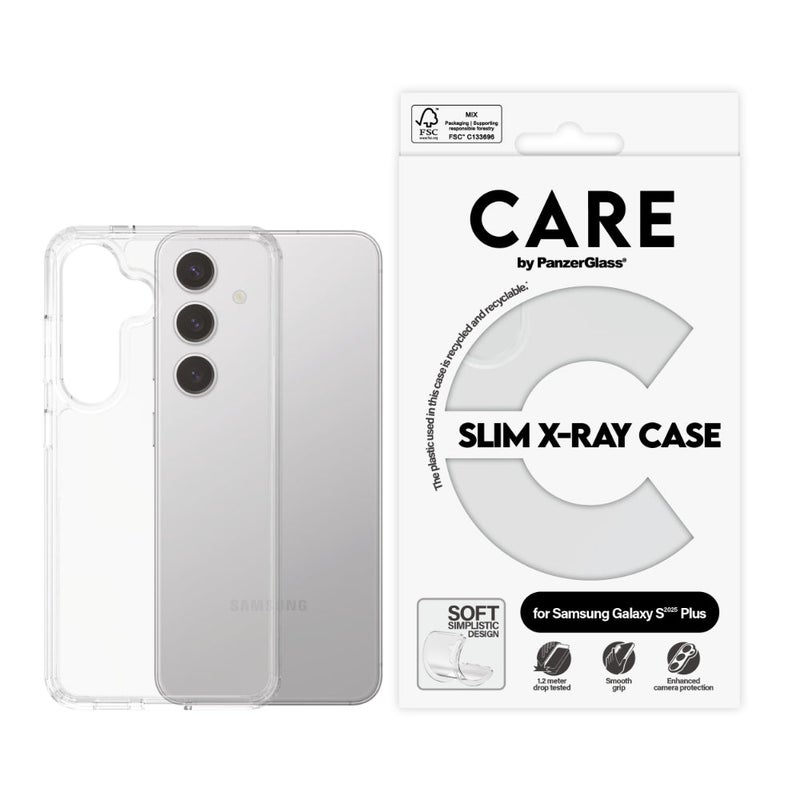 PanzerGlass Care By Panzerglass Fashionable Case For Samsung Galaxy S25 Plus - Slim Design, Smooth Grip, Enhanced Camera Protection, Recycled Materials, Esg Certified, Let Your Phone'S True Color Shine - X-Ray - Image 2