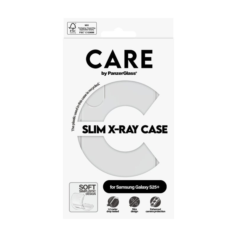 PanzerGlass Care By Panzerglass Fashionable Case For Samsung Galaxy S25 Plus - Slim Design, Smooth Grip, Enhanced Camera Protection, Recycled Materials, Esg Certified, Let Your Phone'S True Color Shine - X-Ray - Image 3