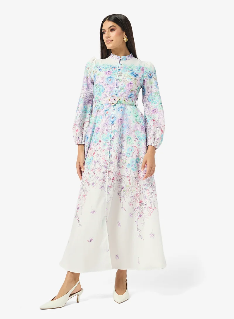 ايلا فستان بطبعة زهور