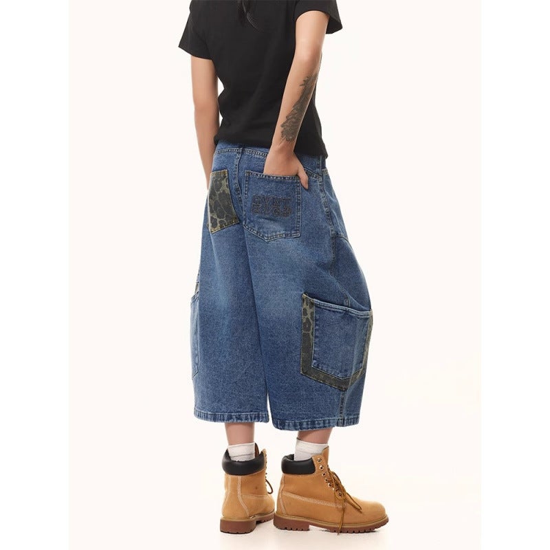 Unisex Classic Denim Jeans Loose Fit Daily Outdoor Wear - Image 4