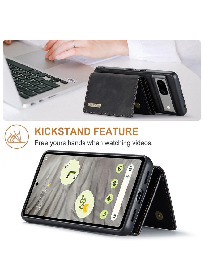 Dg Ming Case For Google Pixel 8A M1 Series 3-Fold Multi Card Wallet + Magnetic Phone Case - Image 3