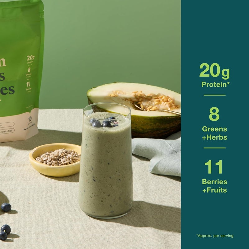 Nuzest نوزيست بروتين الخضروات والتوت مسحوق السوبرفود مزيج بروتين نباتي 300 جرام 10 حصص كاكاو - Image 3