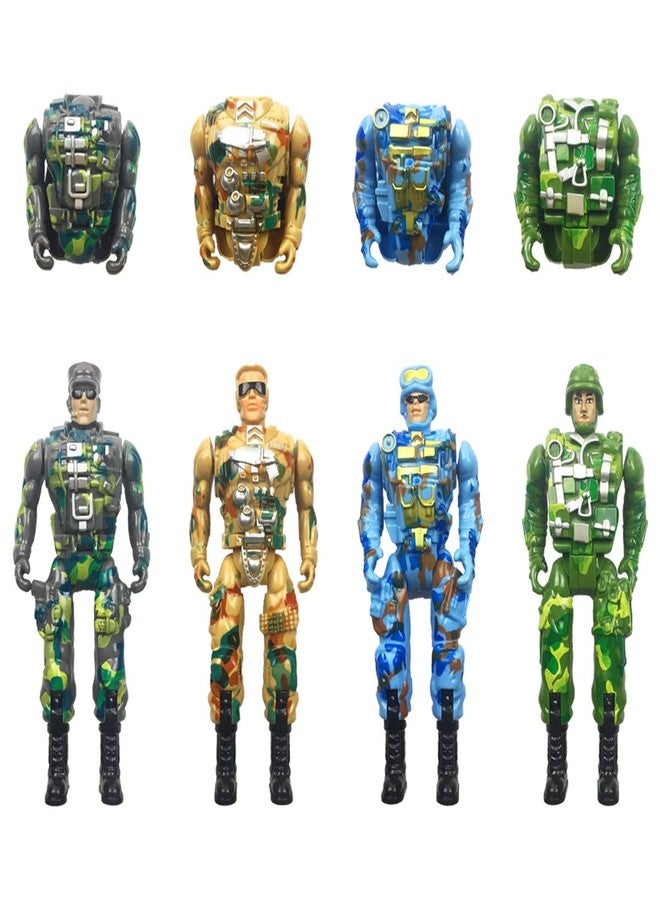 Anditoy 8 Pack Jumbo Police & Soldier Deformation Eggs Prefilled Easter Eggs with Toys Inside for Kids Boys Girls Easter Basket Stuffers Gifts Party Favors - Image 4