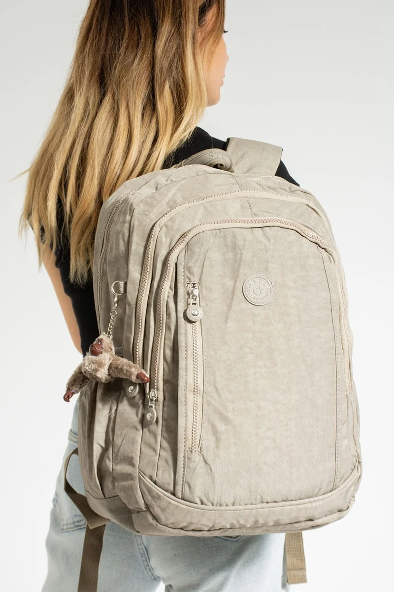 Çanta Trend Bag Trend Imported Waterproof Fabric Monkey Key Mega Size Backpack School Bag