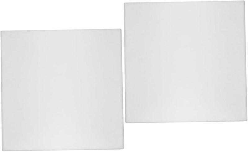 Operitacx 2pcs Custom Square Stretched Oil Painting Canvas Cotton Wood Panel Versatile Art Media Support - Image 1