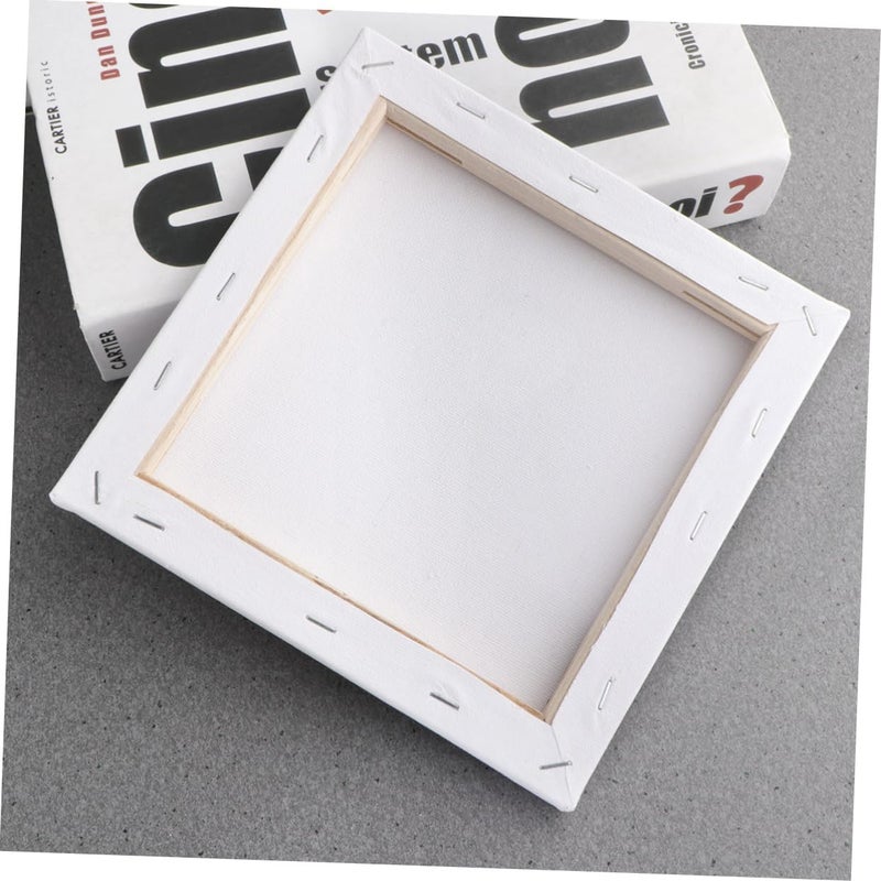 Operitacx 2pcs Custom Square Stretched Oil Painting Canvas Cotton Wood Panel Versatile Art Media Support - Image 5