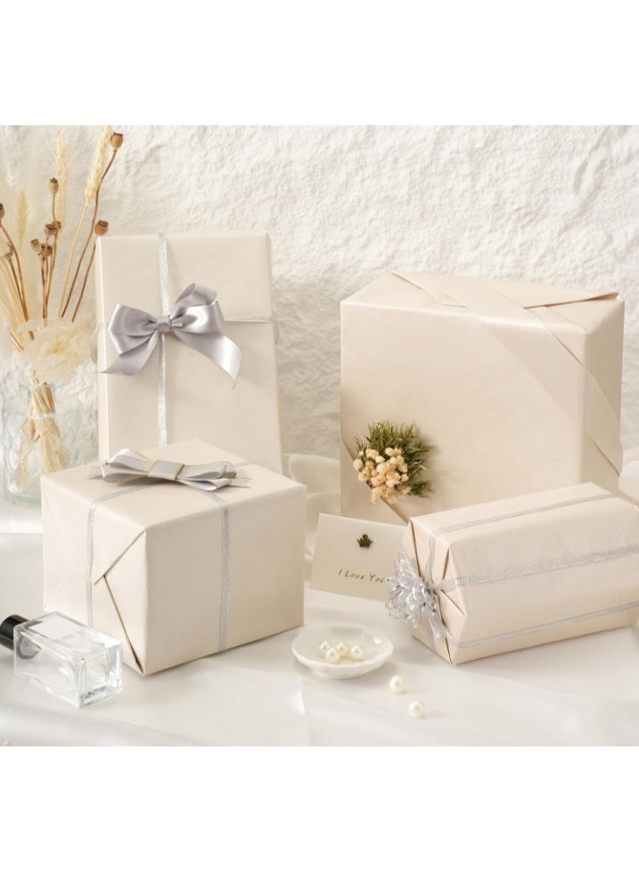 عالم البالونات لفة واحدة من ورق التغليف الأبيض غير اللامع (43 سم × 300 سم)، لفة ورق تغليف، ورق حرفي لتغليف الهدايا، لوحة إعلانات، فنون وحرف يدوية، باقة زهور، زهرة، غطاء طاولة، ورق تغليف ملصقات - Image 5