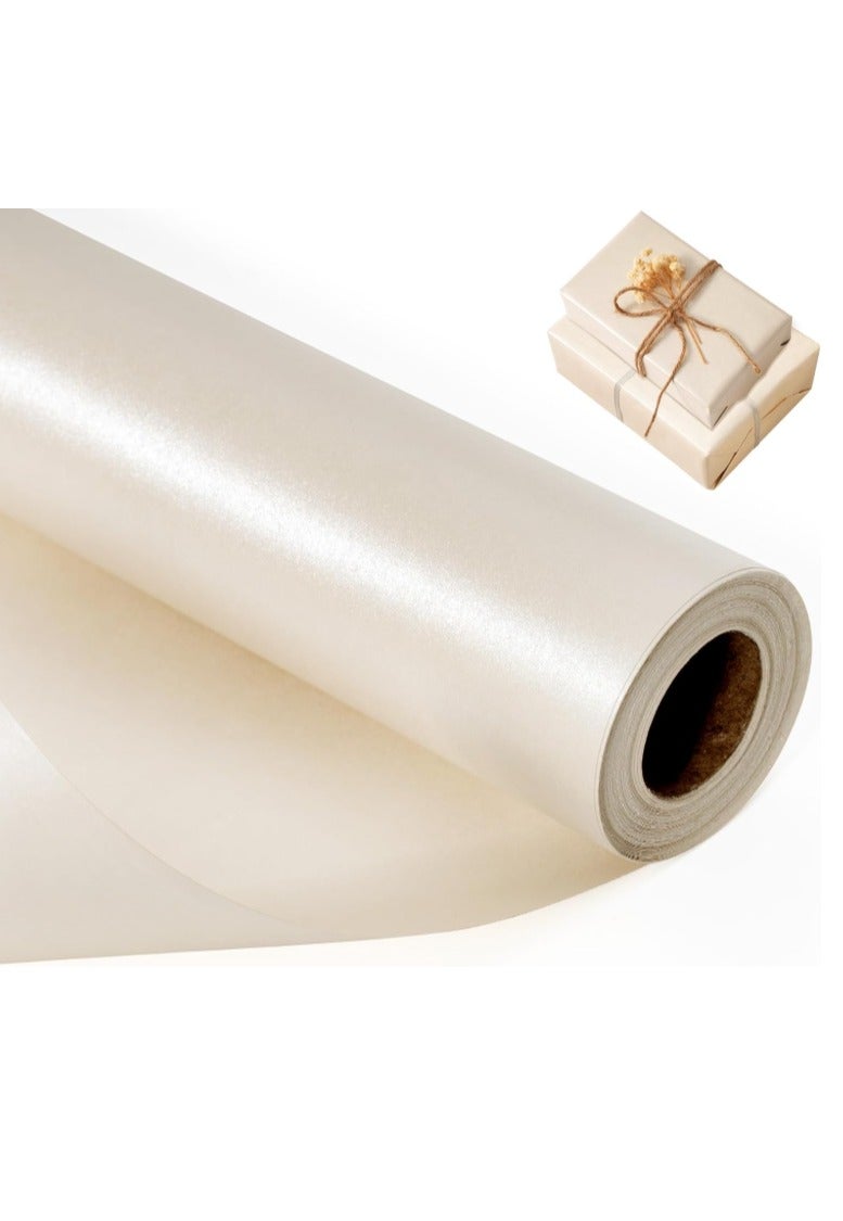 عالم البالونات لفة واحدة من ورق التغليف الأبيض غير اللامع (43 سم × 300 سم)، لفة ورق تغليف، ورق حرفي لتغليف الهدايا، لوحة إعلانات، فنون وحرف يدوية، باقة زهور، زهرة، غطاء طاولة، ورق تغليف ملصقات - Image 1