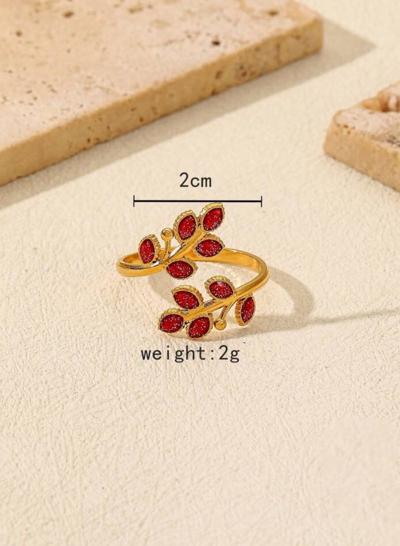 JewelryPalace 18k Gold Plated Stainless Steel Ring For Women - Image 3