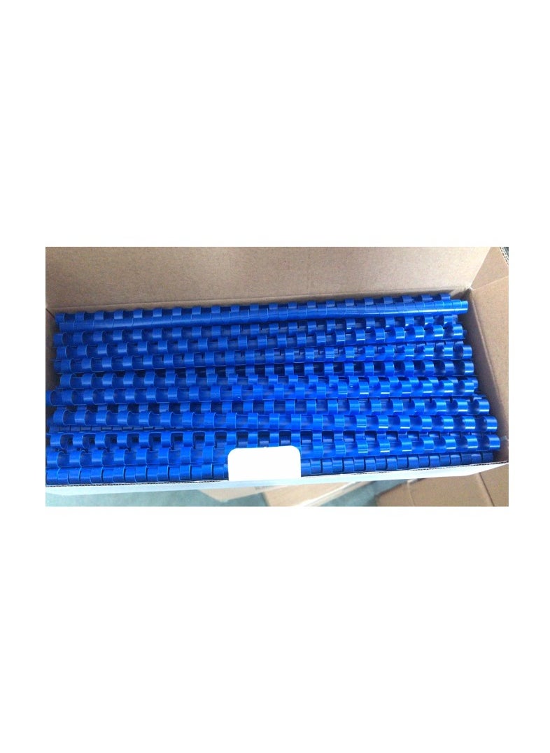 Kalon 10MM Plastic Spiral Binding Ring BLUE 21 holes For A4 Book and Notebook,Paper Office & School Pack Of 100Pcs  - Image 1