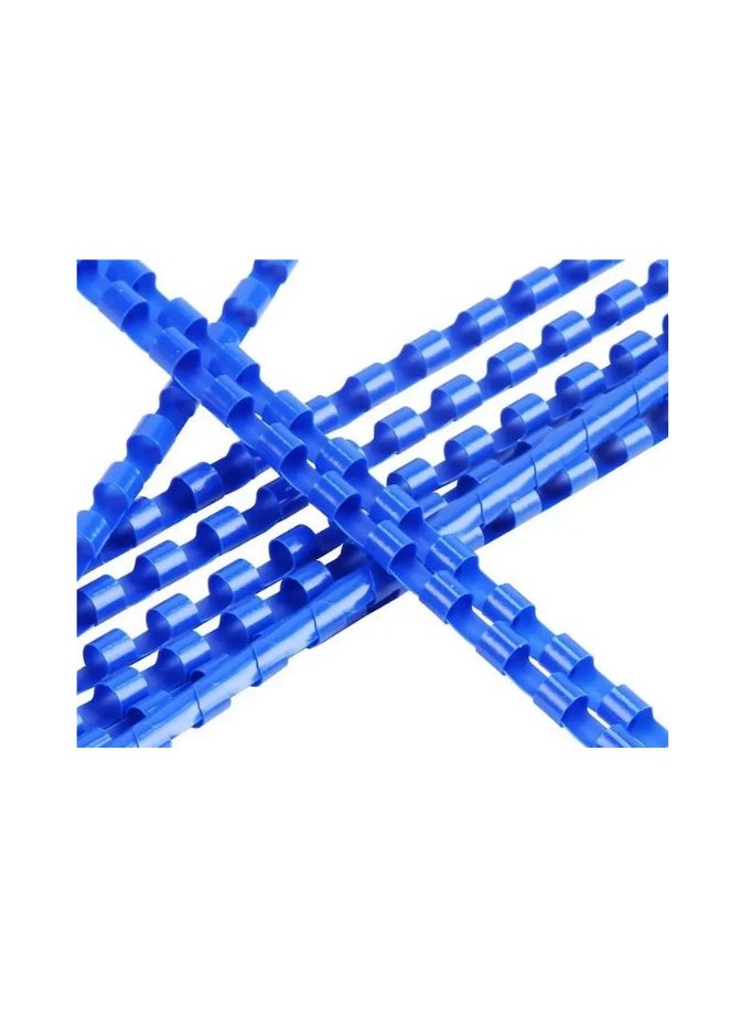 Kalon 10MM Plastic Spiral Binding Ring BLUE 21 holes For A4 Book and Notebook,Paper Office & School Pack Of 100Pcs  - Image 2