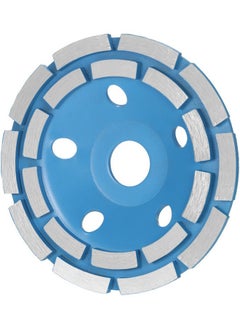 NIBEMINENT Diamond 2 Row Segment Grinding Wheel Disc Blue/Silver  - Image 1